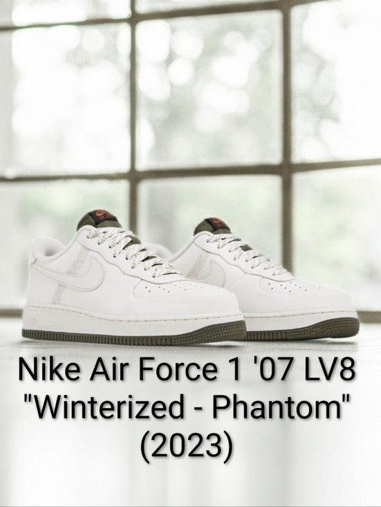 Nike Other - Nike Air Force 1 '07 LV8 "Winterized - Phantom" M8.5/W10 EUC W/OG BOX